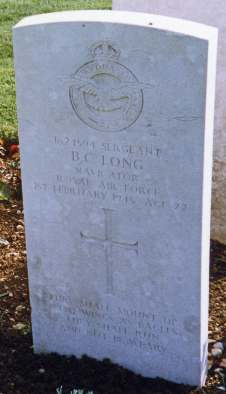 Sgt Bernard Charles Long<br/><br /><br />died February 1st, 1945